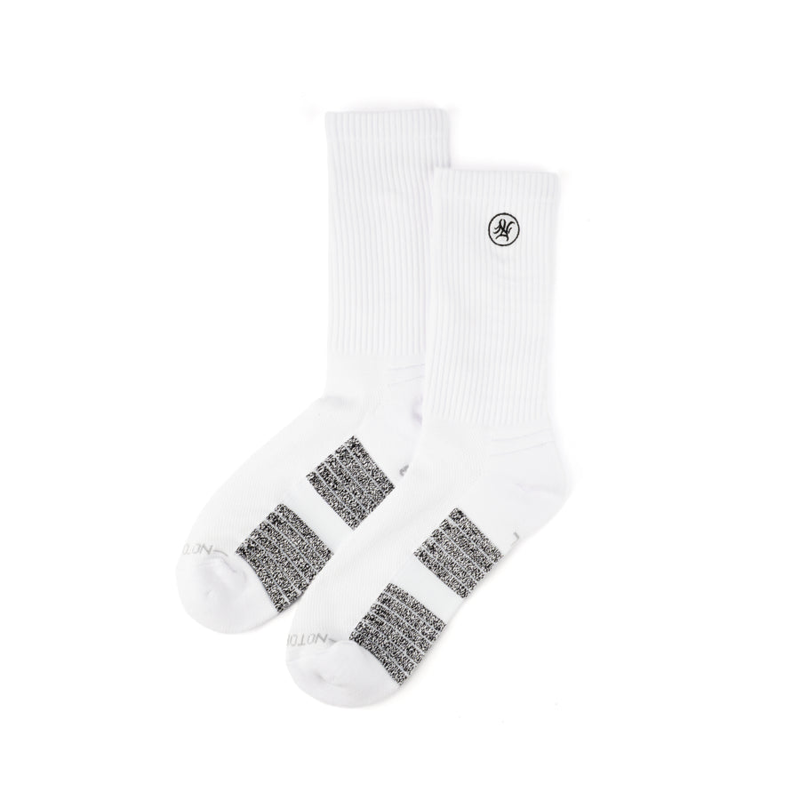 Two pairs of white Performance Crew Socks