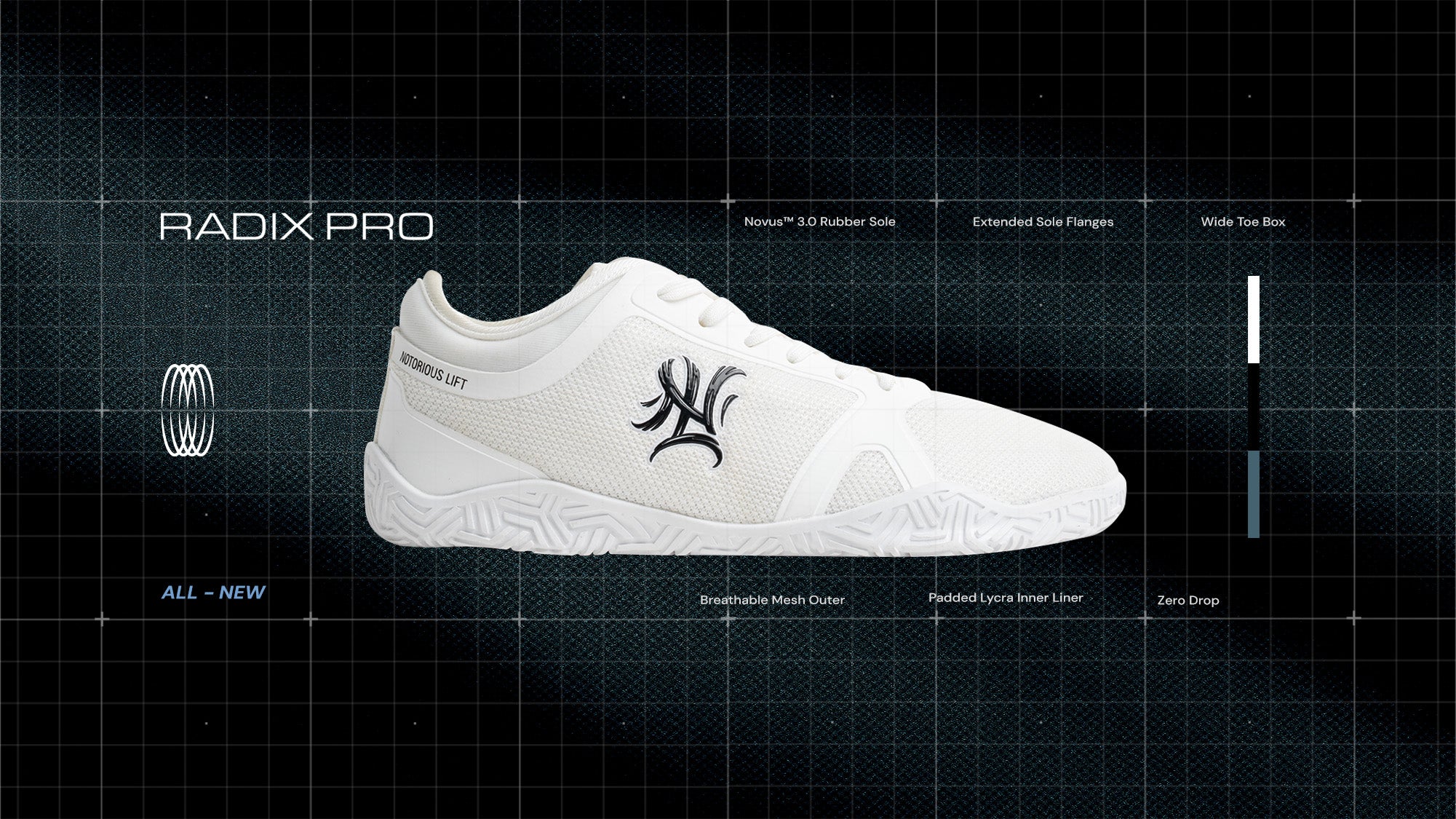 引越しSALE 新品 NOTORIOUS LIFT ローニンリフターズ 白 Notorious Lift Ronin Lifters - Bliss White