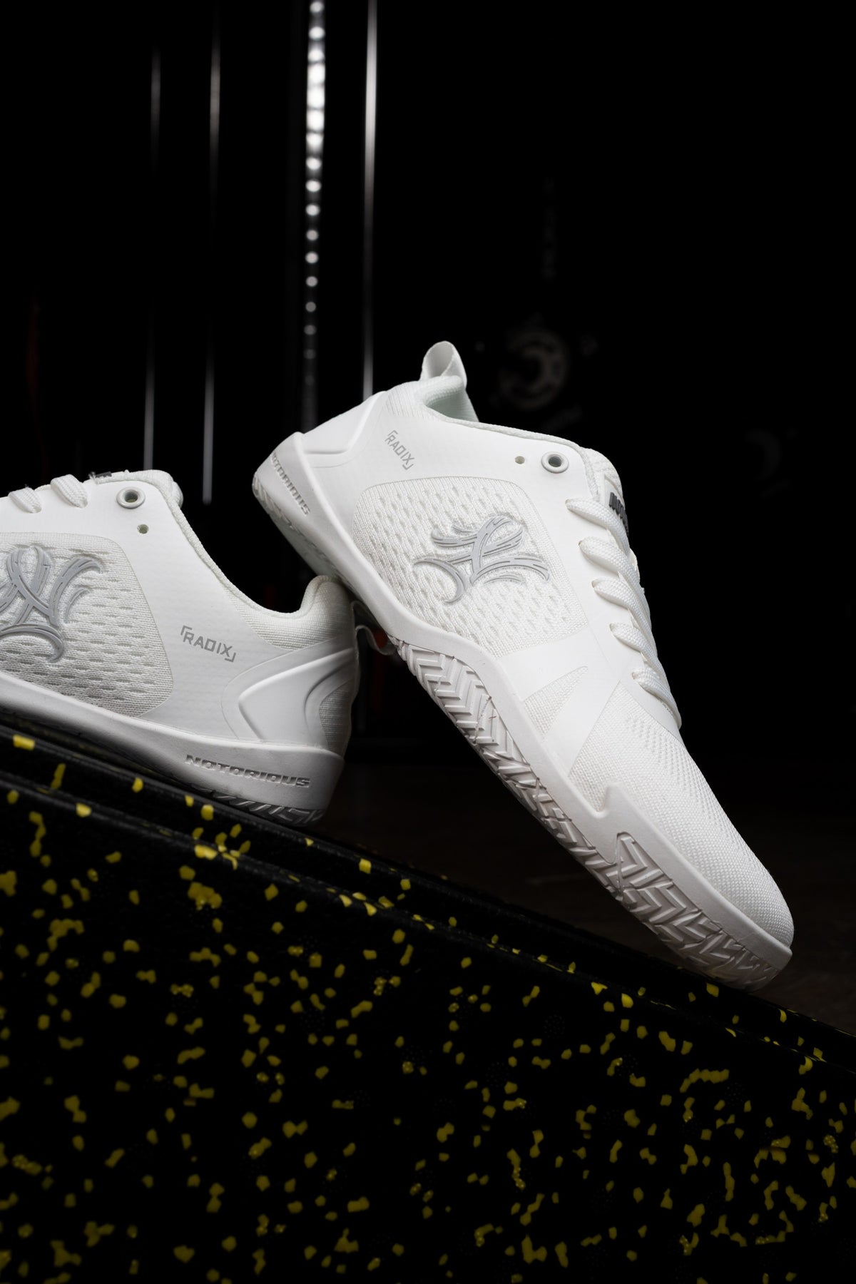 Radix V2 Bliss White in the gym