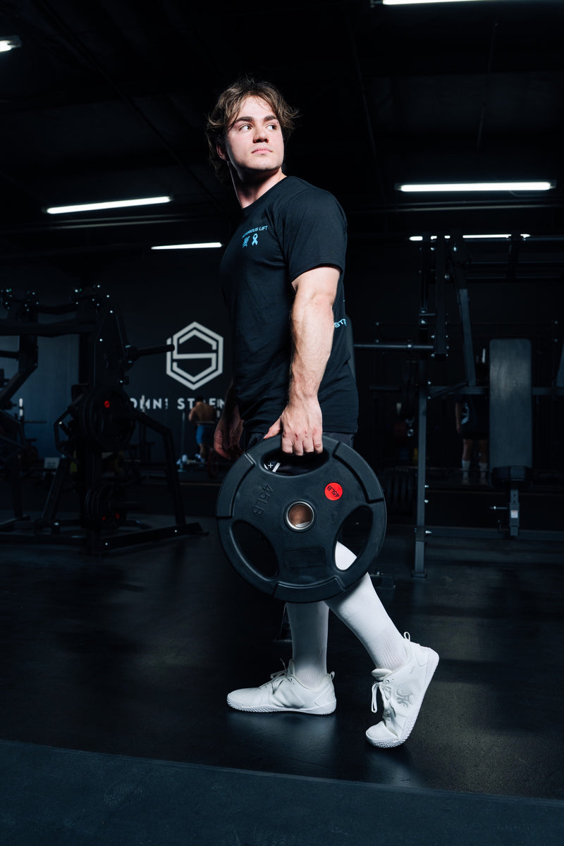 Male model wearing Radix V2 in Bliss White